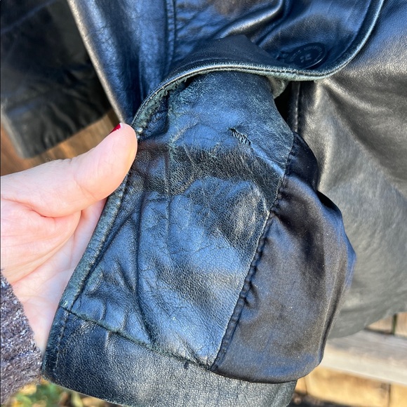 Y2K Wilsons Leather Pelle Studio Black Jacket. Women size M - Picture 9 of 12